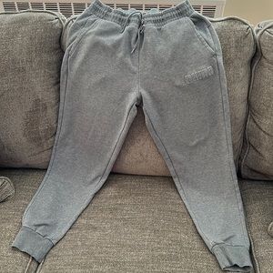 Puma Men's Fleece Jogger Pants size large gray. Good condition.